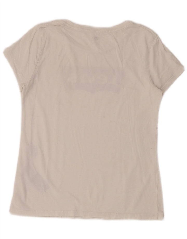 Tricou grafic Levi's pentru femei Top UK 14 Medium White Bumbac