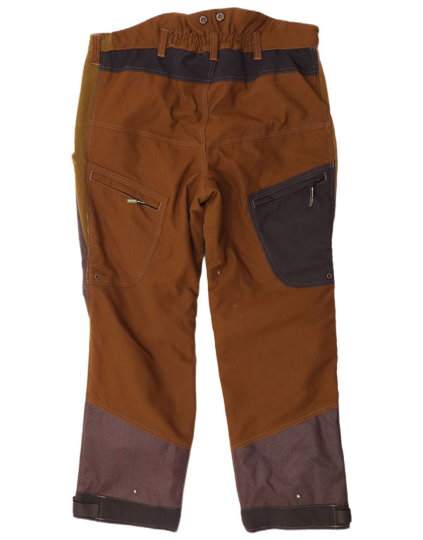 Pantaloni cargo drepti pentru bărbați Swedteam W38 L29 Maro Colorblock