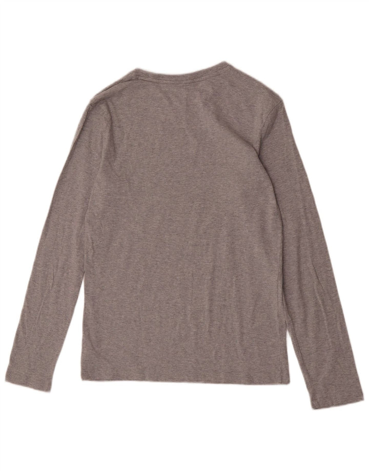 Calvin Klein - Top cu grafică obișnuită pentru băieți, mânecă lungă, 14-15 ani, bumbac gri