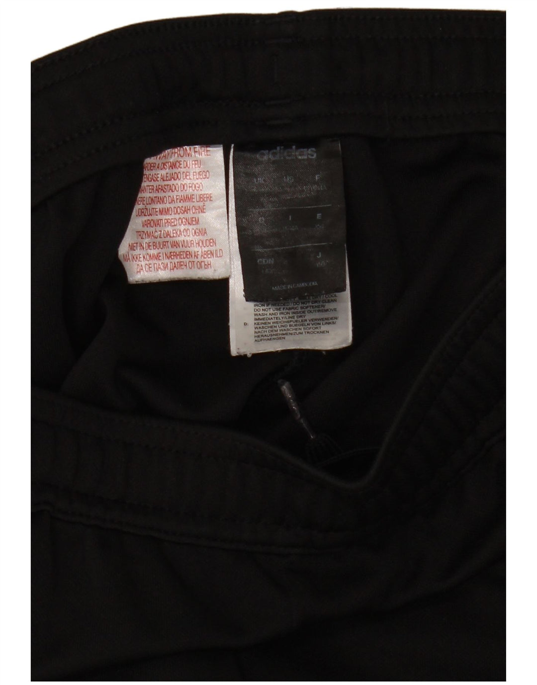 Pantaloni de trening Adidas Climalite pentru baieti 13-14 ani poliester negru