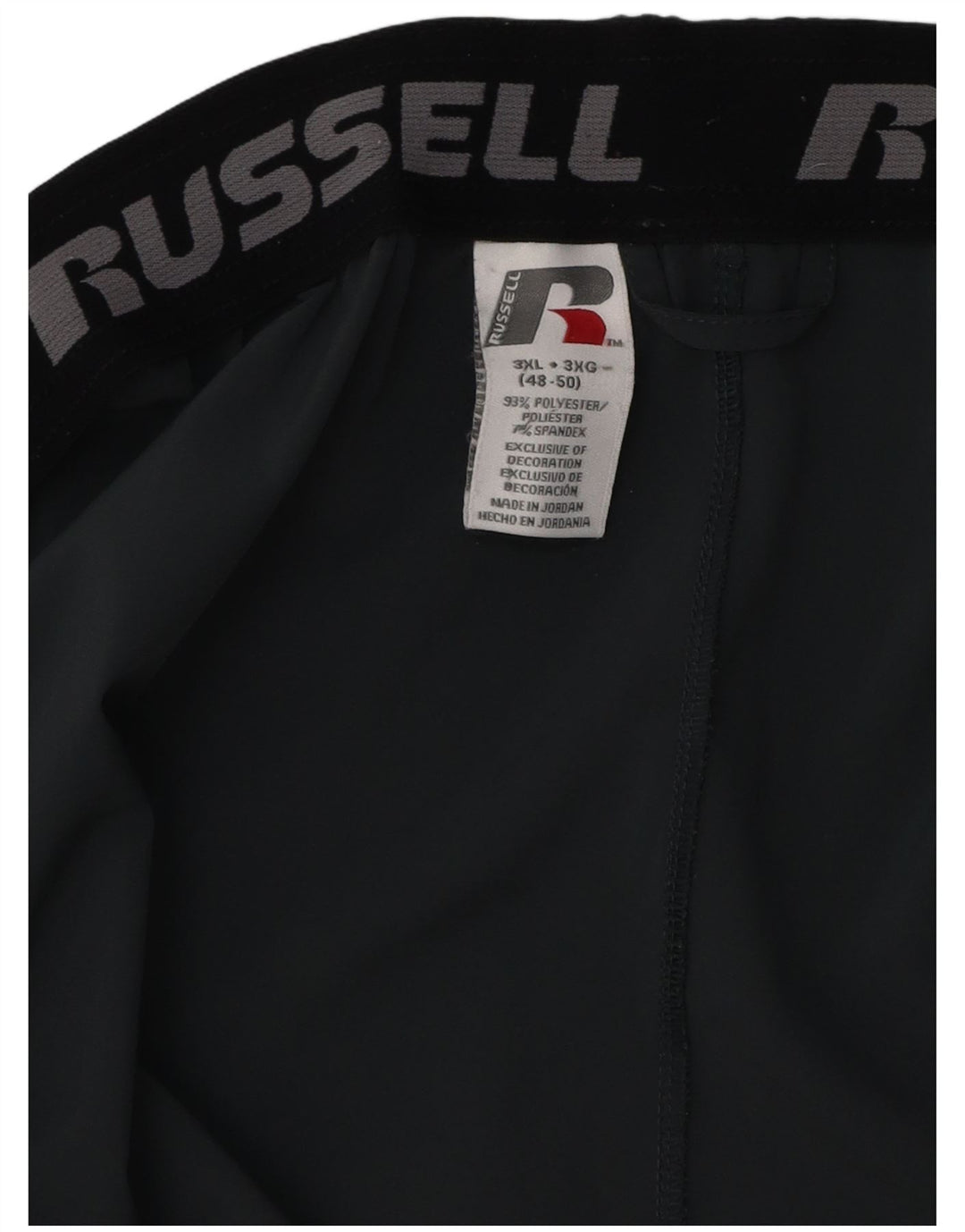 Pantaloni scurți de sport Dri-Power pentru bărbați Russell Athletic 3XL poliester gri