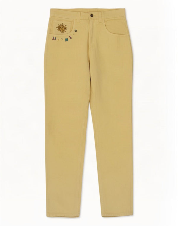 Blugi conici pentru femei DISMERO L33 L31 bumbac galben