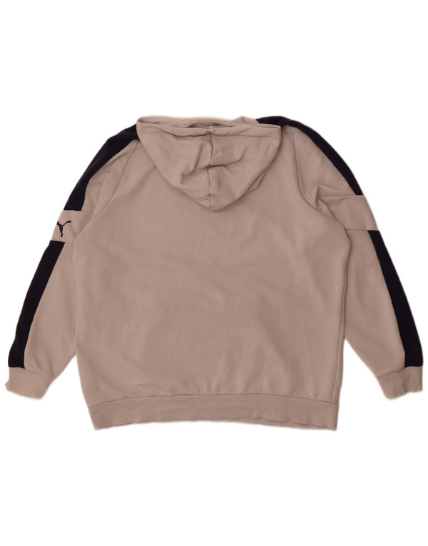 Pulover Puma pentru bărbați cu glugă grafică XL, bumbac color bloc