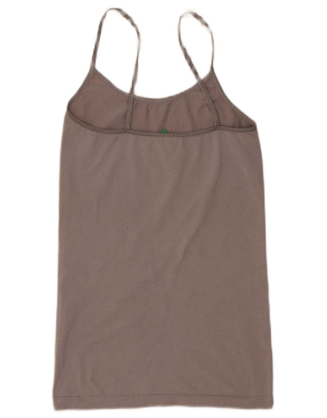 Benetton Crop Cami Top pentru femei UK 8 Small Gri Poliamidă