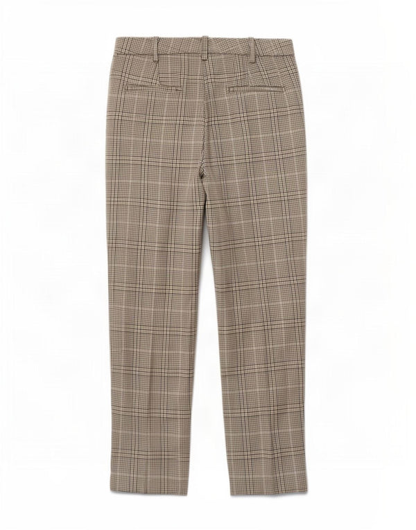 Pantaloni chino conici pentru femei Zara XS L24 L27 Poliester carouri gri