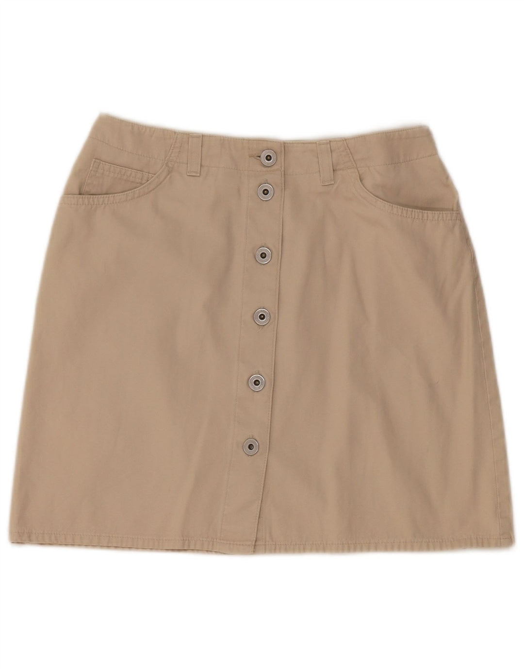 Fusta mini pentru femei Marks & Spencer UK 12 Medium W28 Bej Bumbac