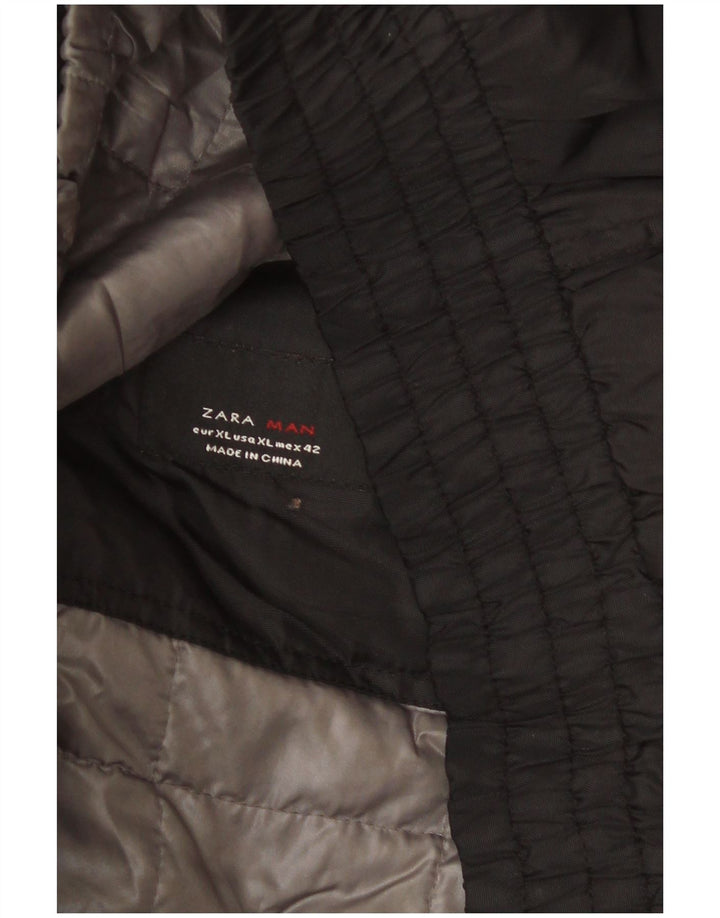 Jachetă de vânt pentru bărbați Zara UK 42 XL Negru