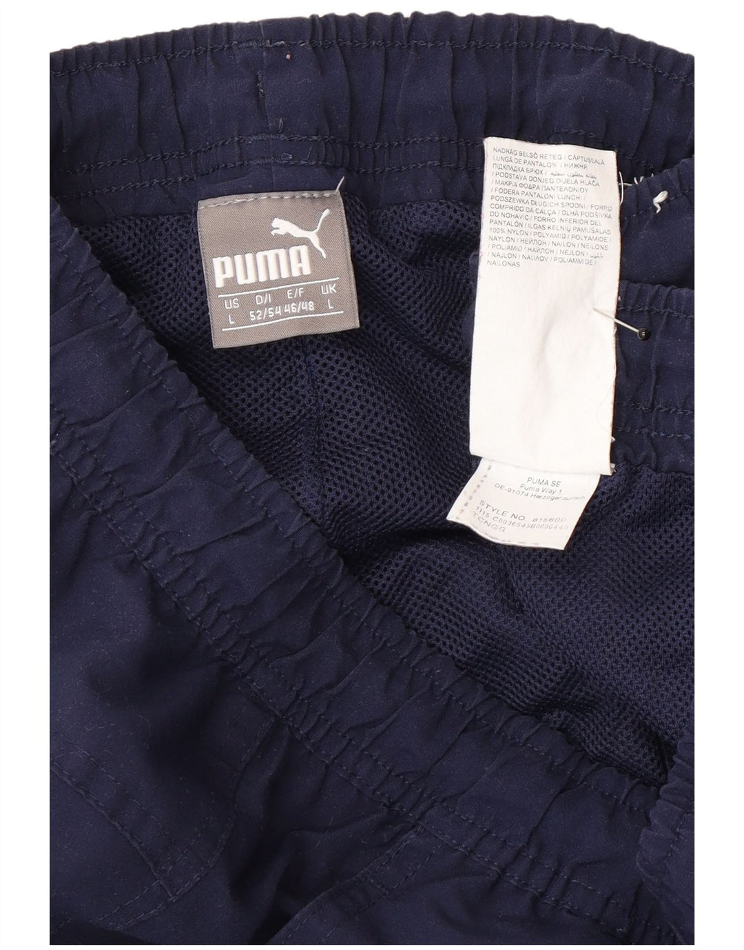 Pantaloni de trening Puma pentru bărbați, nailon mari bleumarin
