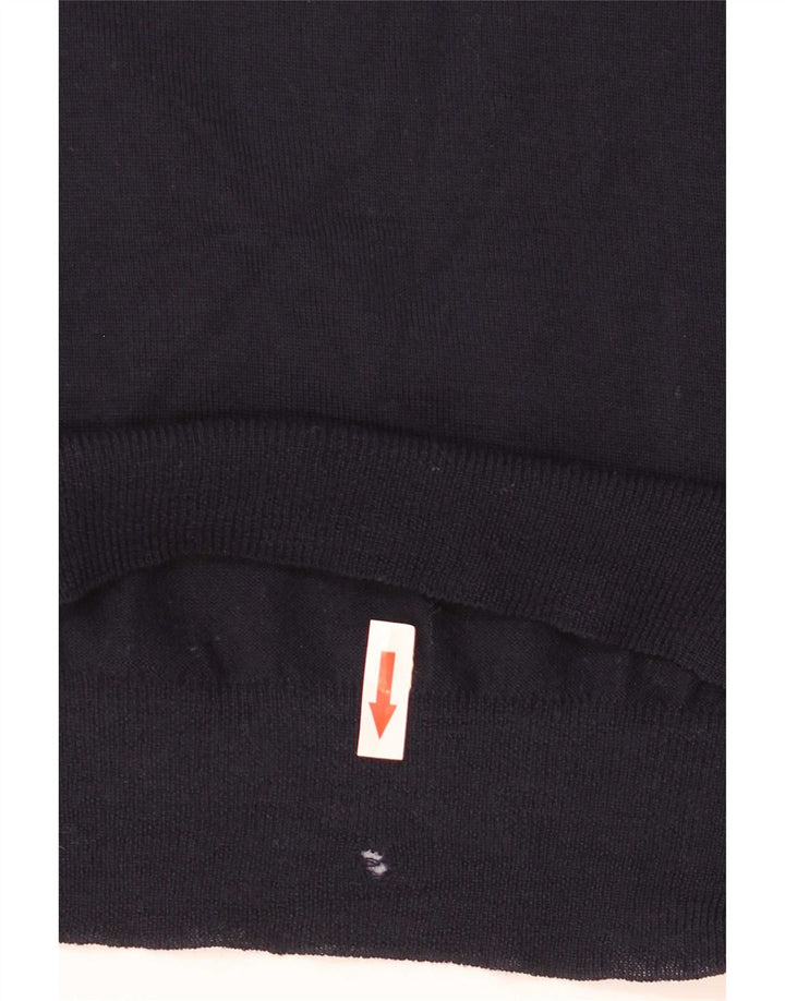 Pulover Trussardi pentru bărbați cu gât crew, bleumarin mic