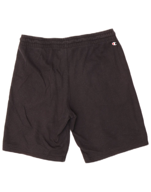 Pantaloni scurți sport grafic pentru băieți Champion 15-16 ani 2XL bumbac negru