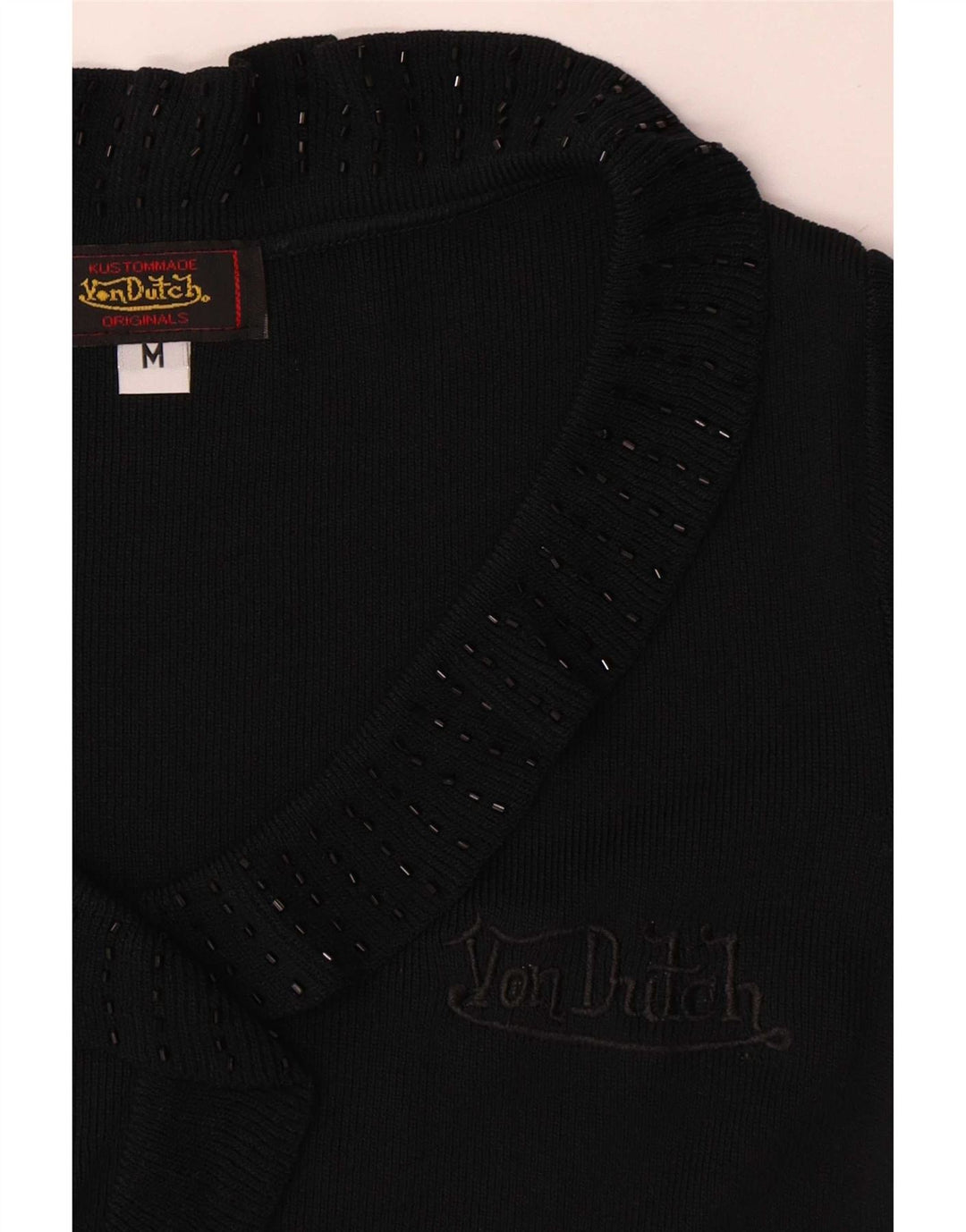 Bluză pentru femei Von Dutch UK 12 microfibre negre medii