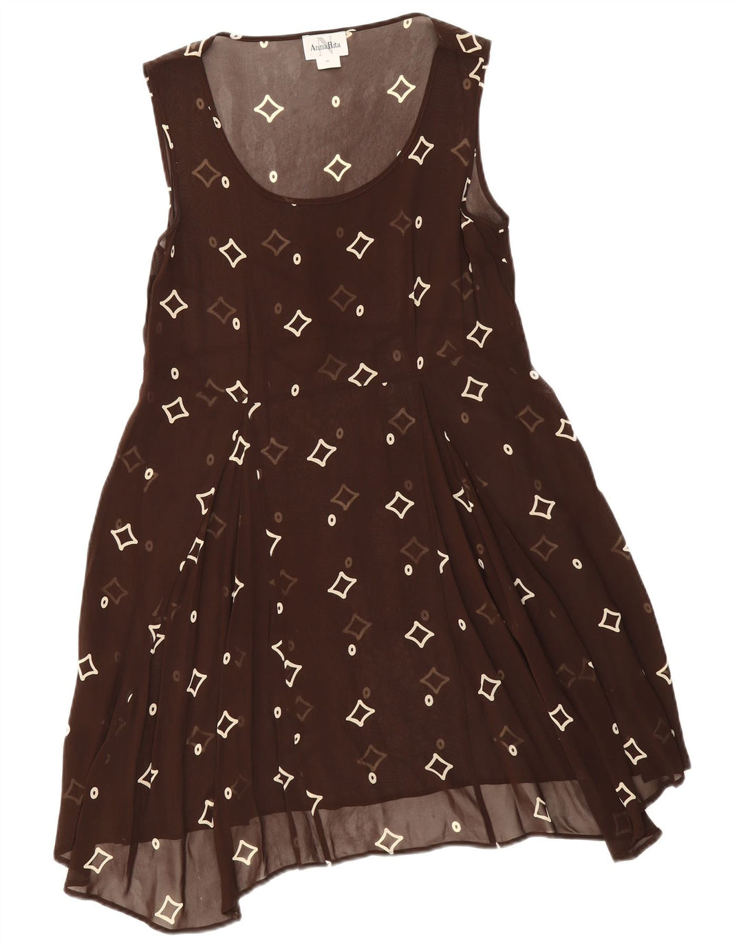 Rochie A-Line Transparentă pentru Damă Vintage IT 46 Maro Maro Geometric