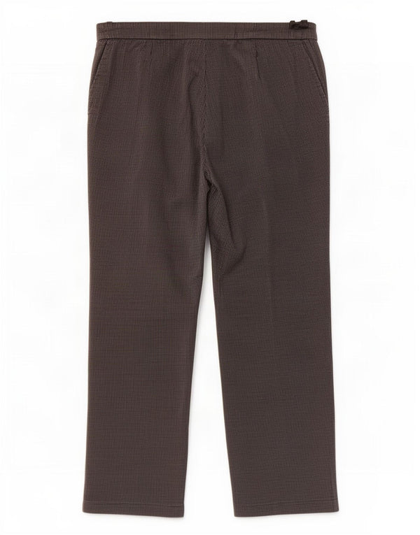 Marks & Spencer Womens Straight Chino Trousers UK 12 Medium W30 L25 Grey