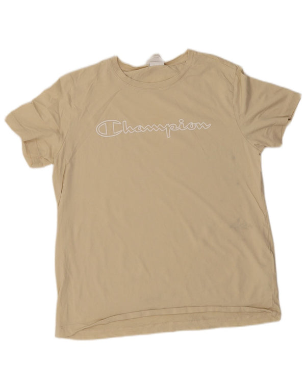 Tricou grafic Champion pentru femei Top UK 20 2XL Bej Bumbac