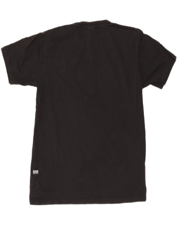 Tricou grafic G-Star pentru bărbați Top mediu negru bumbac