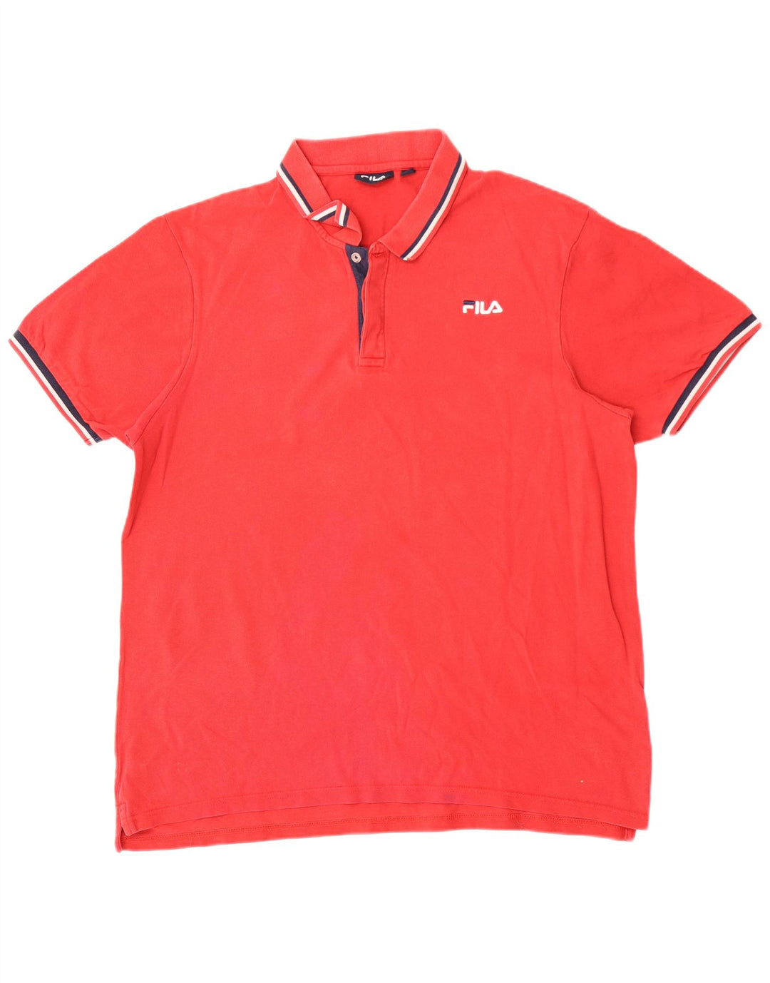 Tricou polo Fila pentru bărbați 2XL bumbac roșu