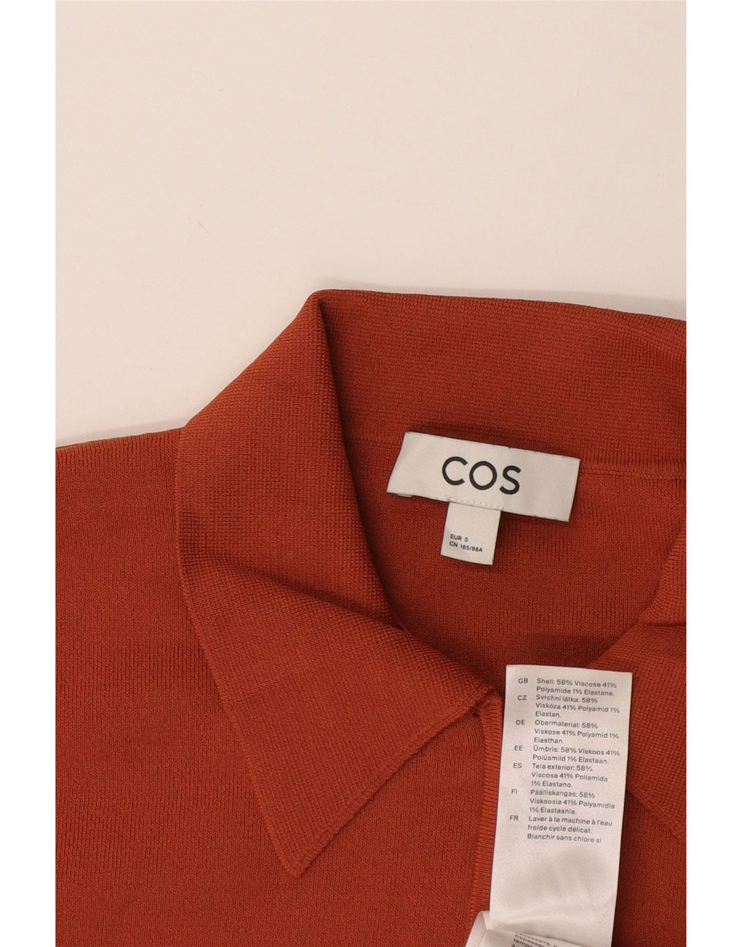 Tricou polo bărbați Cos Mic Portocaliu Viscoză