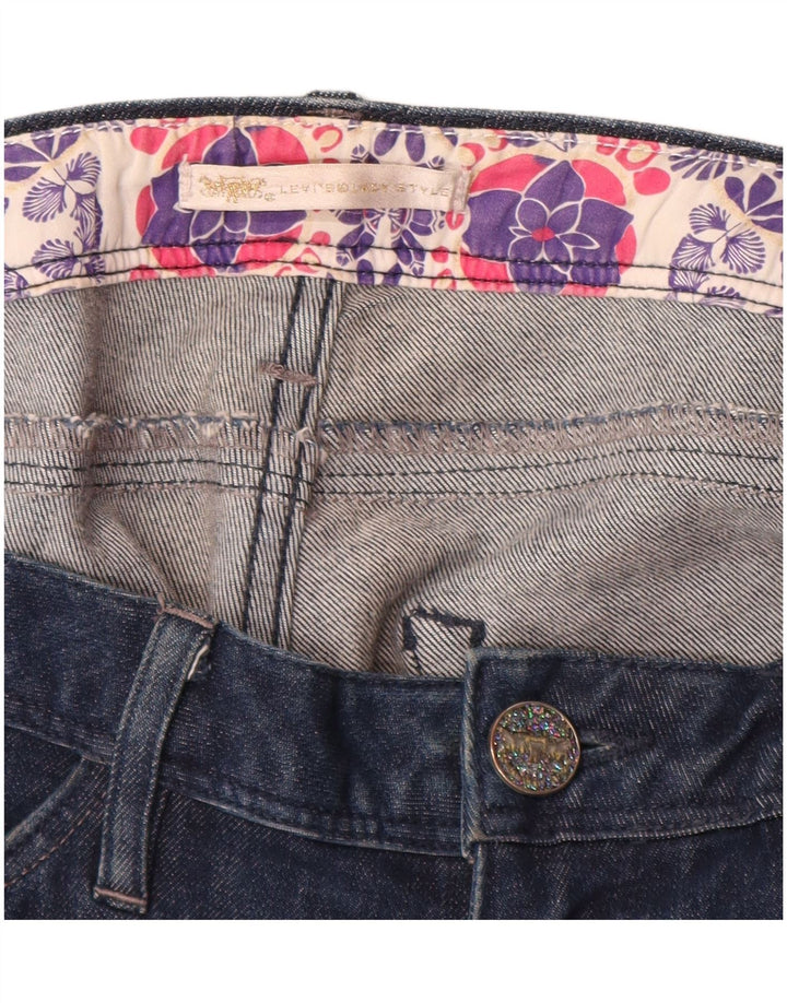 Blugi slim pentru femei Levi's W32 L30 bleumarin