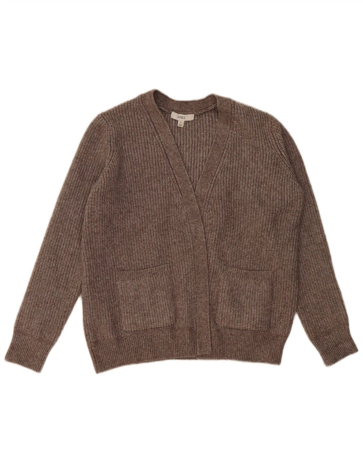 Pulover cardigan supradimensionat pentru femei Marks & Spencer UK 14 Medium Gri Pete