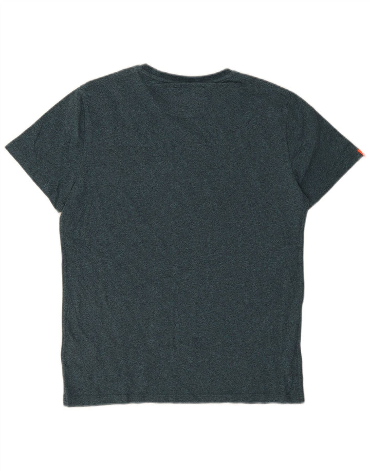 SUPERDRY Mens T-Shirt Top Medium Green Cotton