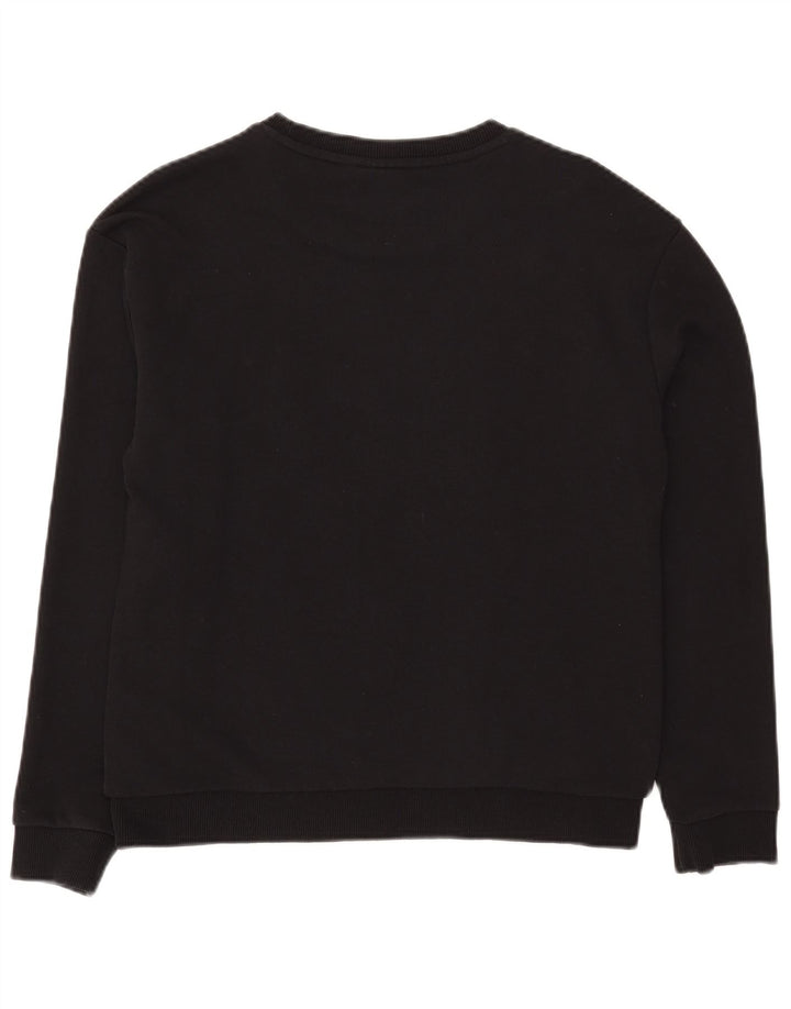 Pulover cu grafic pentru femei Fila, UK 14, bumbac mediu negru