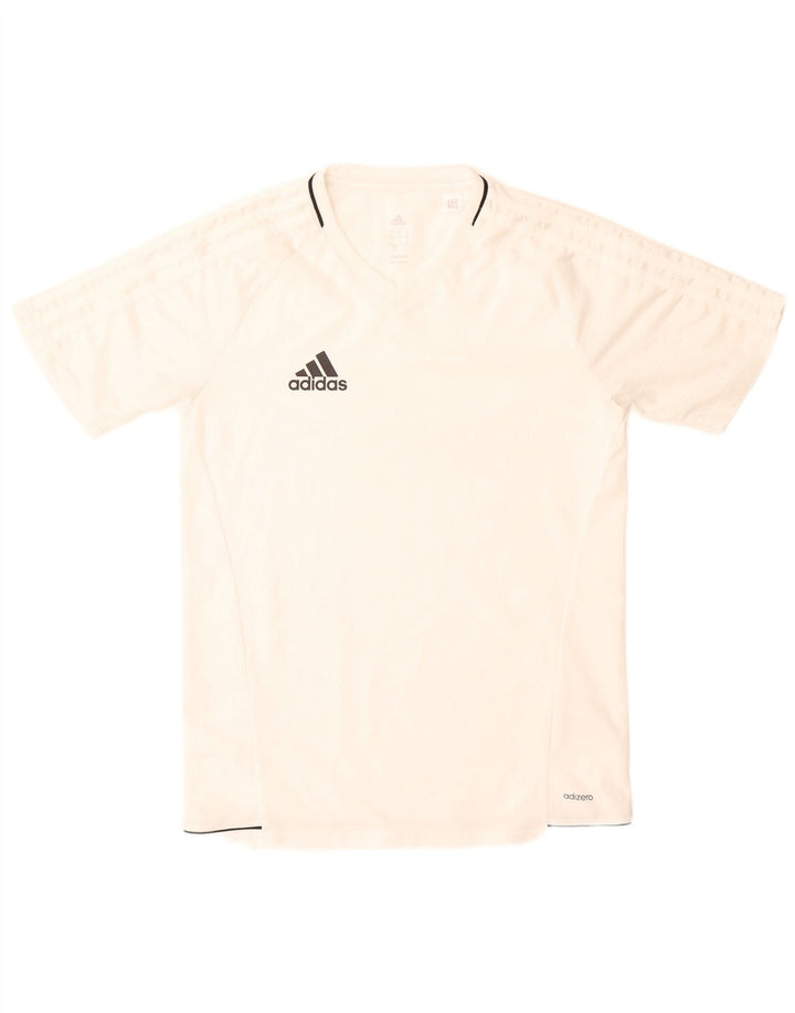 Tricou Adidas Climacool pentru bărbați Top mic poliester alb