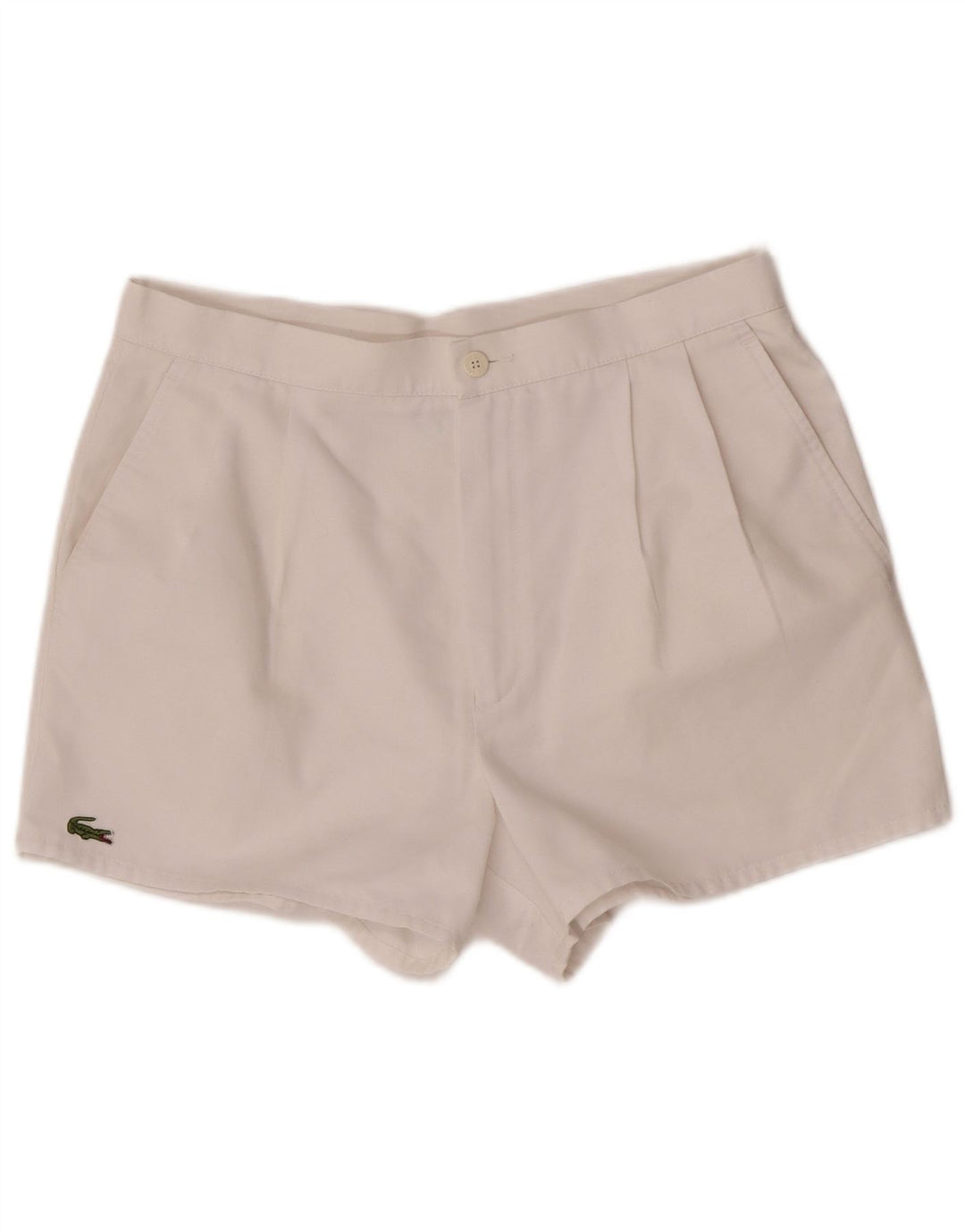 Pantaloni scurți casual pentru bărbați Lacoste W30 Poliester alb mic