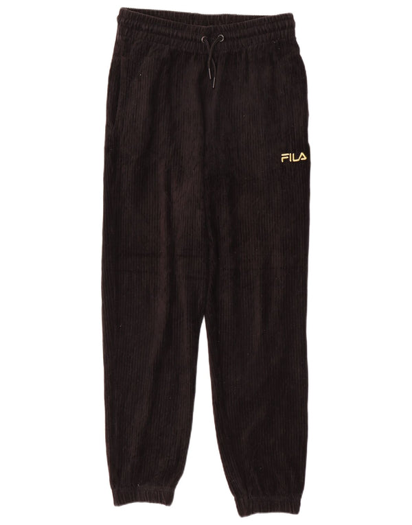 Pantaloni de trening Fila pentru femei Joggeri UK 8 Bumbac negru mic