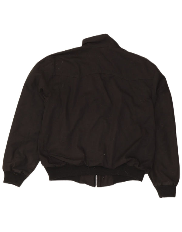 Bomber vintage pentru bărbați UK 42 XL poliester negru