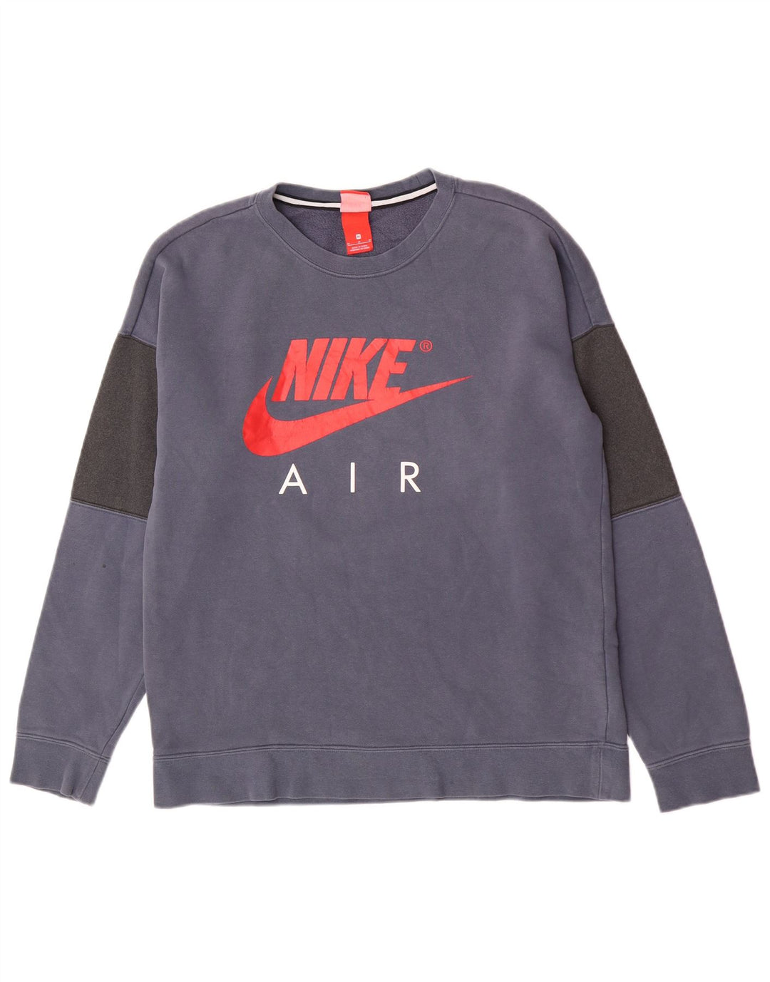 Hanorac grafic pentru bărbați Nike Pulover Medium Blue Colorblock Bumbac