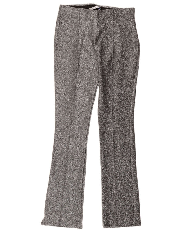 Pantaloni casual pentru femei Trafaluc Bootcut Zara Mediu L28 L30 Argintiu