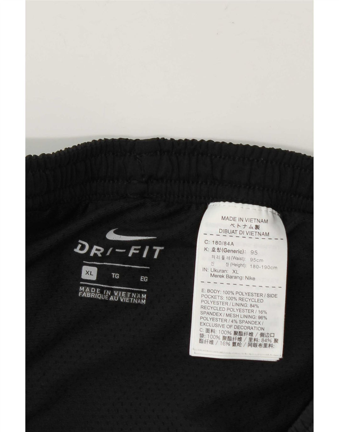 Pantaloni scurți sport Nike Dri Fit pentru bărbați XL, poliester negru