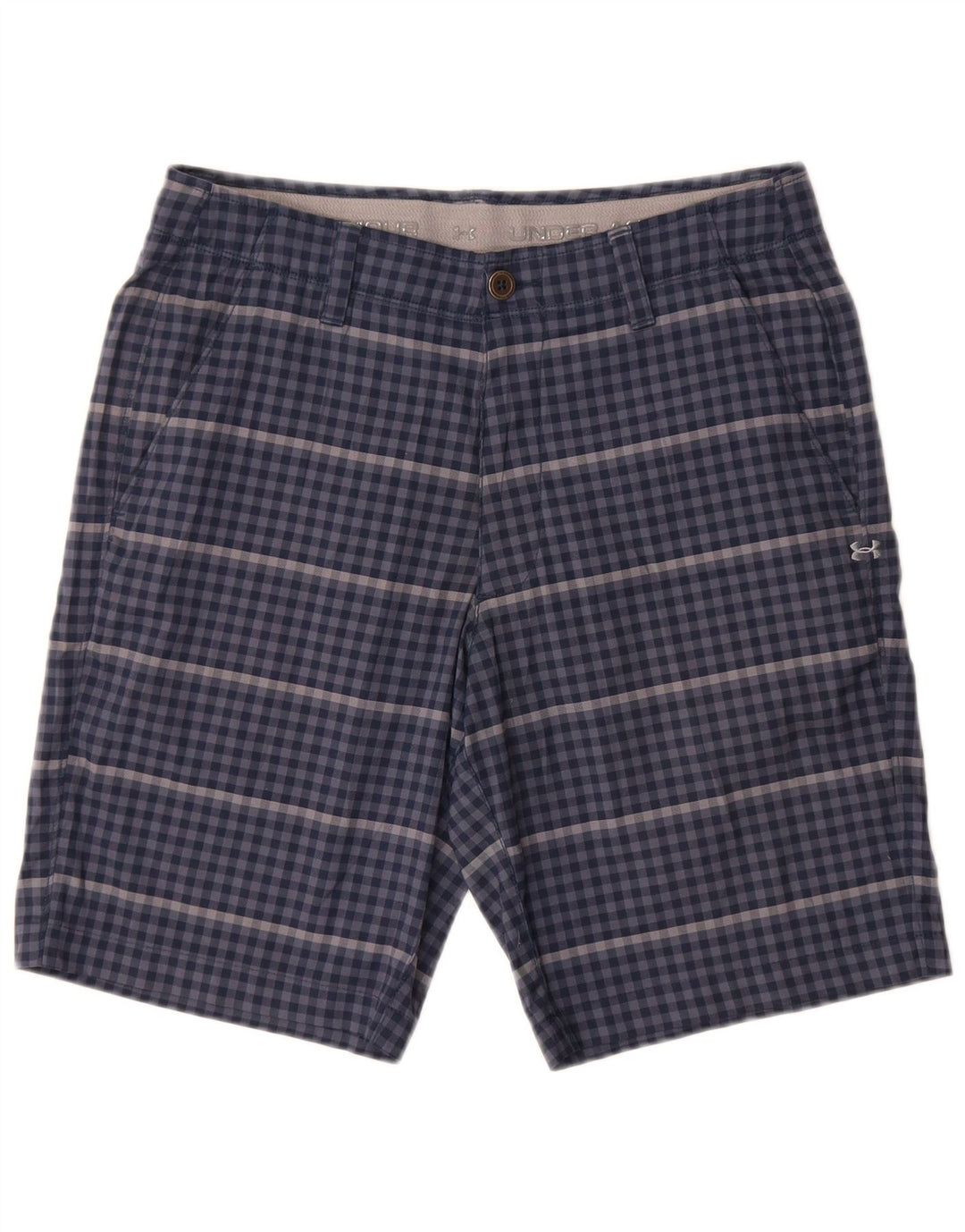 Pantaloni scurți chino pentru bărbați Under Armour W32 Medium Blue Gingham Poliester