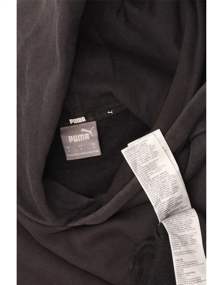 Pulover Puma pentru bărbați, bumbac mic, negru