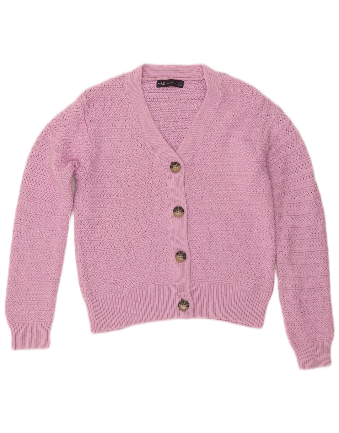 MARKS & SPENCER Pulover cardigan supradimensionat pentru femei UK 6 XS Violet