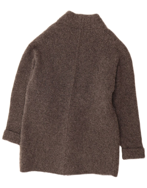 Pulover cardigan deschis supradimensionat pentru femei Zara UK 10 Lână gri mică