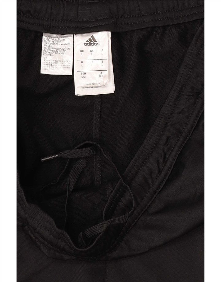 Adidas Pantaloni de trening pentru bărbați Joggeri mari, negru, poliester