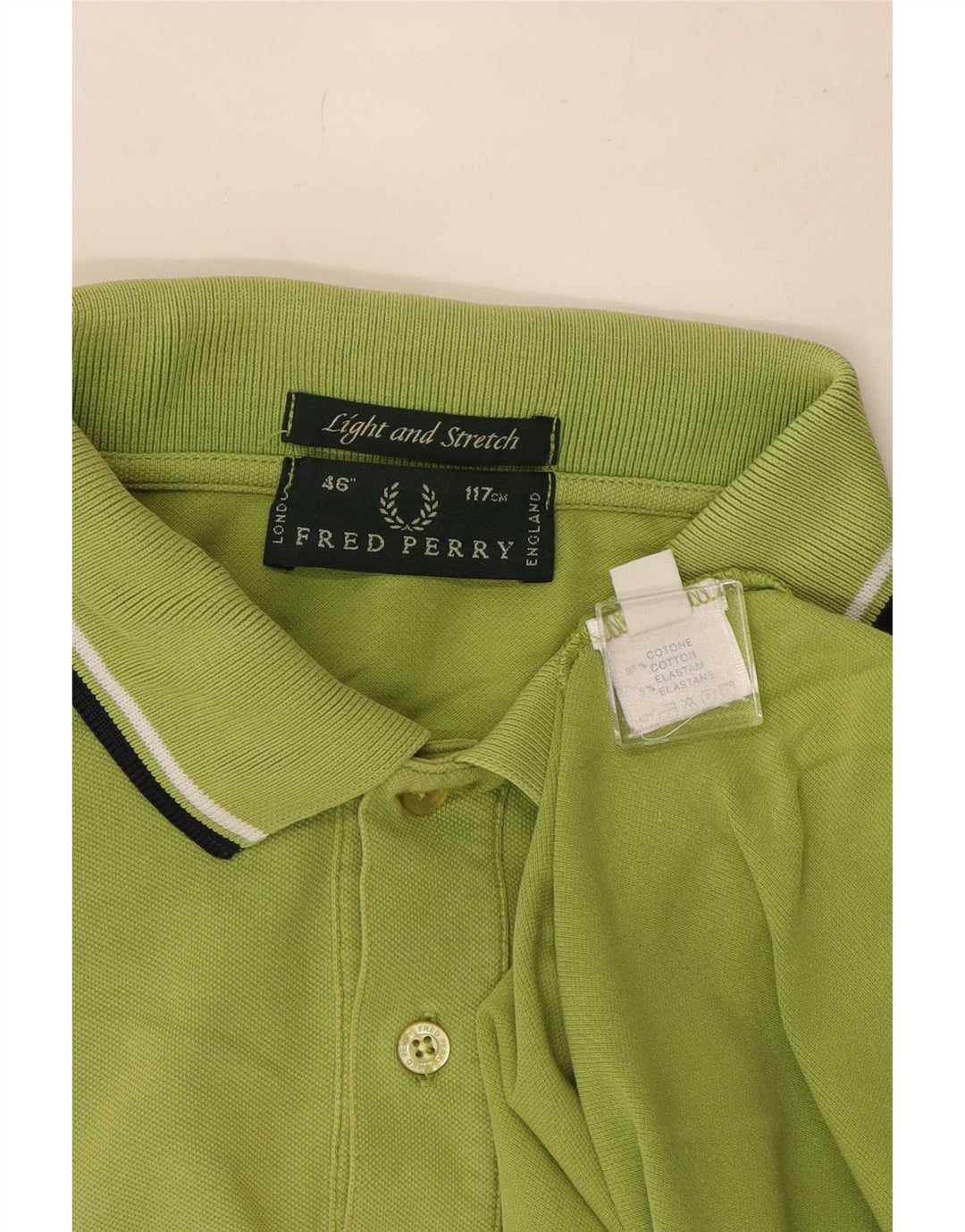 Cămașă polo Fred Perry pentru bărbați, bumbac cu dungi verzi mari