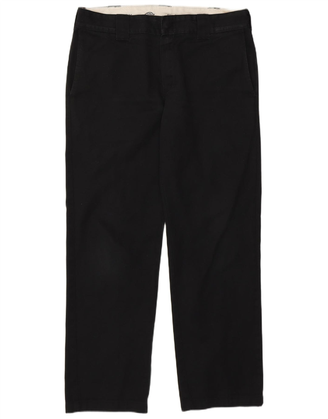 Pantaloni chino slim drepti pentru bărbați Dickies L34 L32 Poliester negru