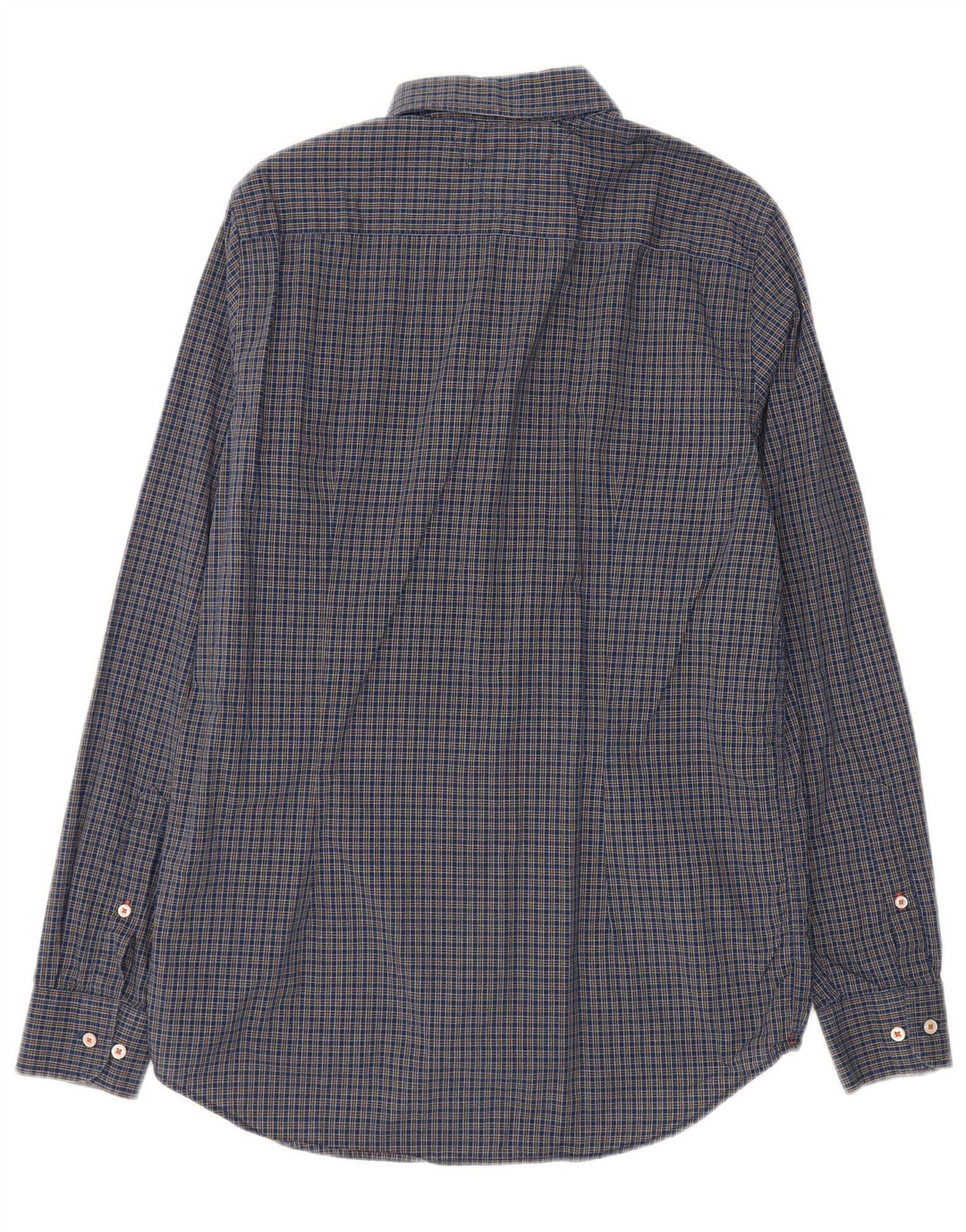 Cămașă pentru bărbați Tommy Hilfiger Slim Fit, mare din bumbac cu carouri bleumarin