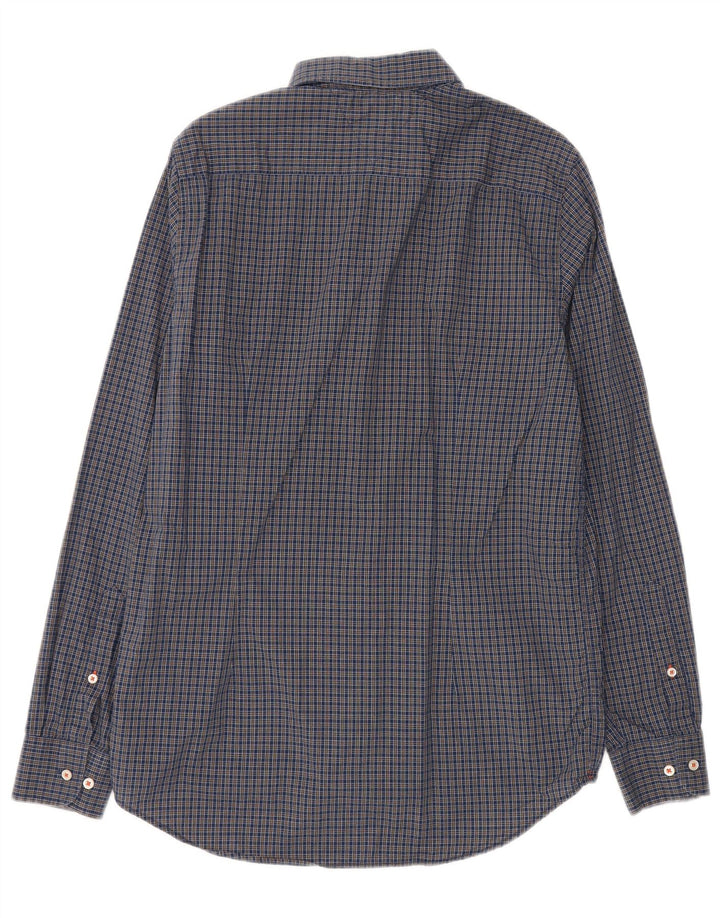 Cămașă pentru bărbați Tommy Hilfiger Slim Fit, mare din bumbac cu carouri bleumarin