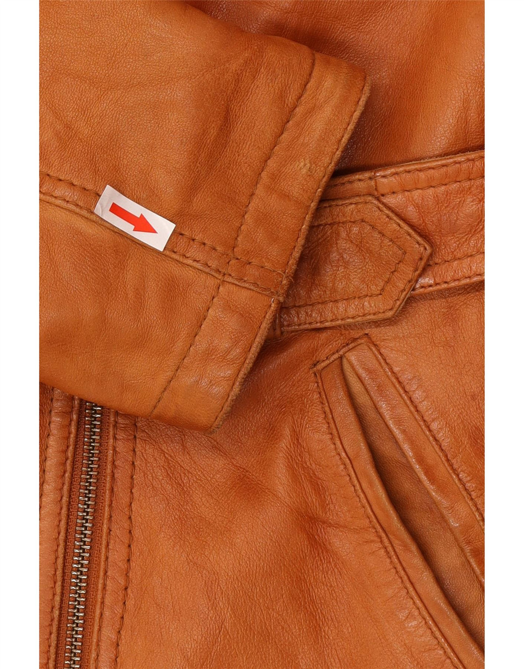 Geaca de piele Yessica pentru femei UK 20 2XL din piele maro