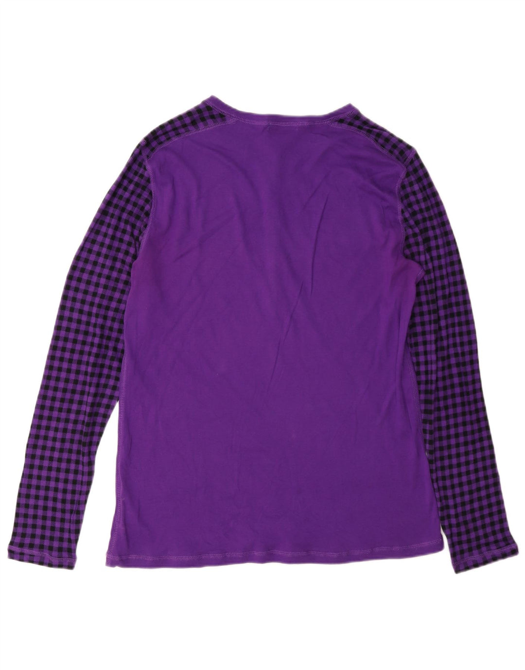 Top pentru femei Chaps cu mânecă lungă UK 18 XL Purple Check Bumbac