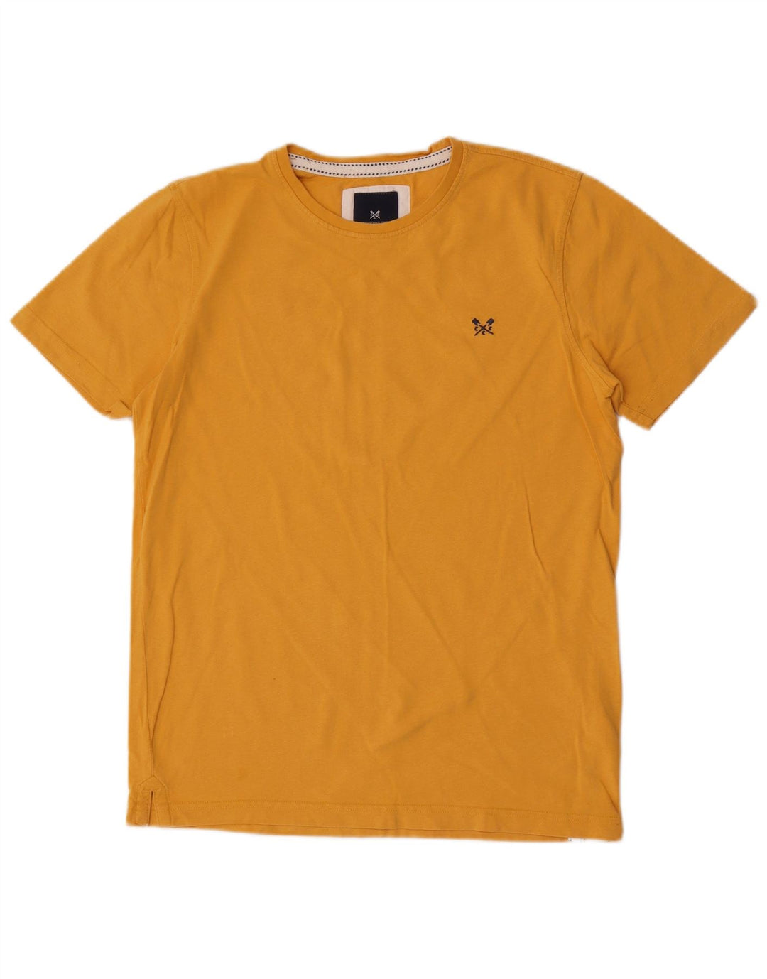 CREW CLOTHING Tricou pentru bărbați Top Bumbac galben mediu