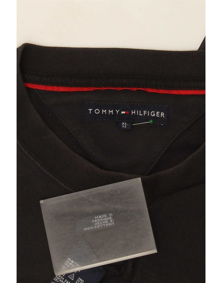 Hanorac pentru bărbați Tommy Hilfiger Jumper XL bumbac negru