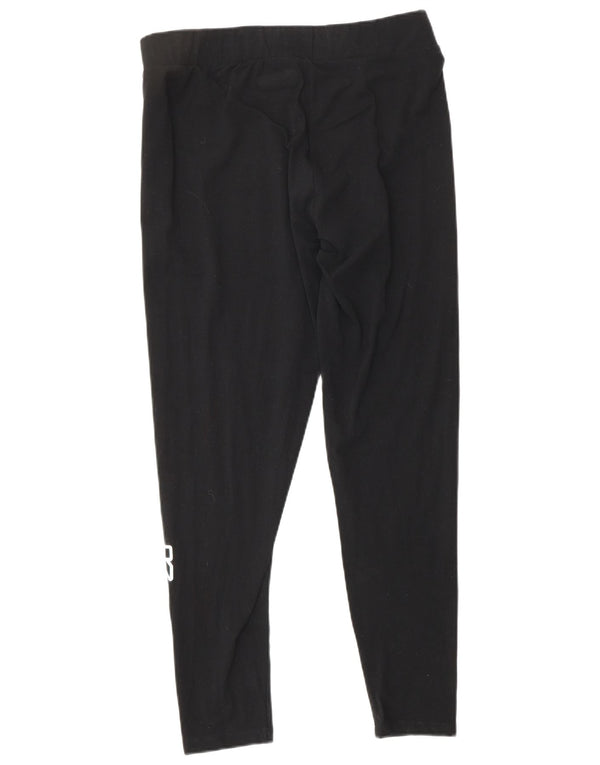 Leggings grafic KAPPA pentru femei UK 18 XL bumbac negru