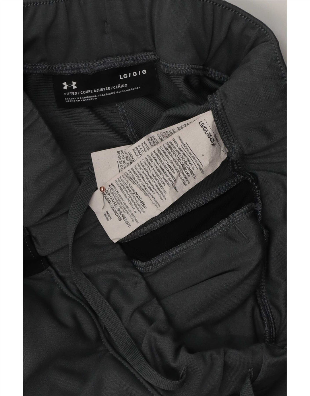 Under Armour Pantaloni de trening pentru bărbați, mari, gri, poliester color bloc