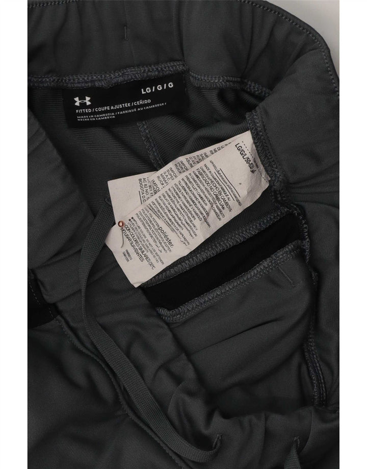 Under Armour Pantaloni de trening pentru bărbați, mari, gri, poliester color bloc