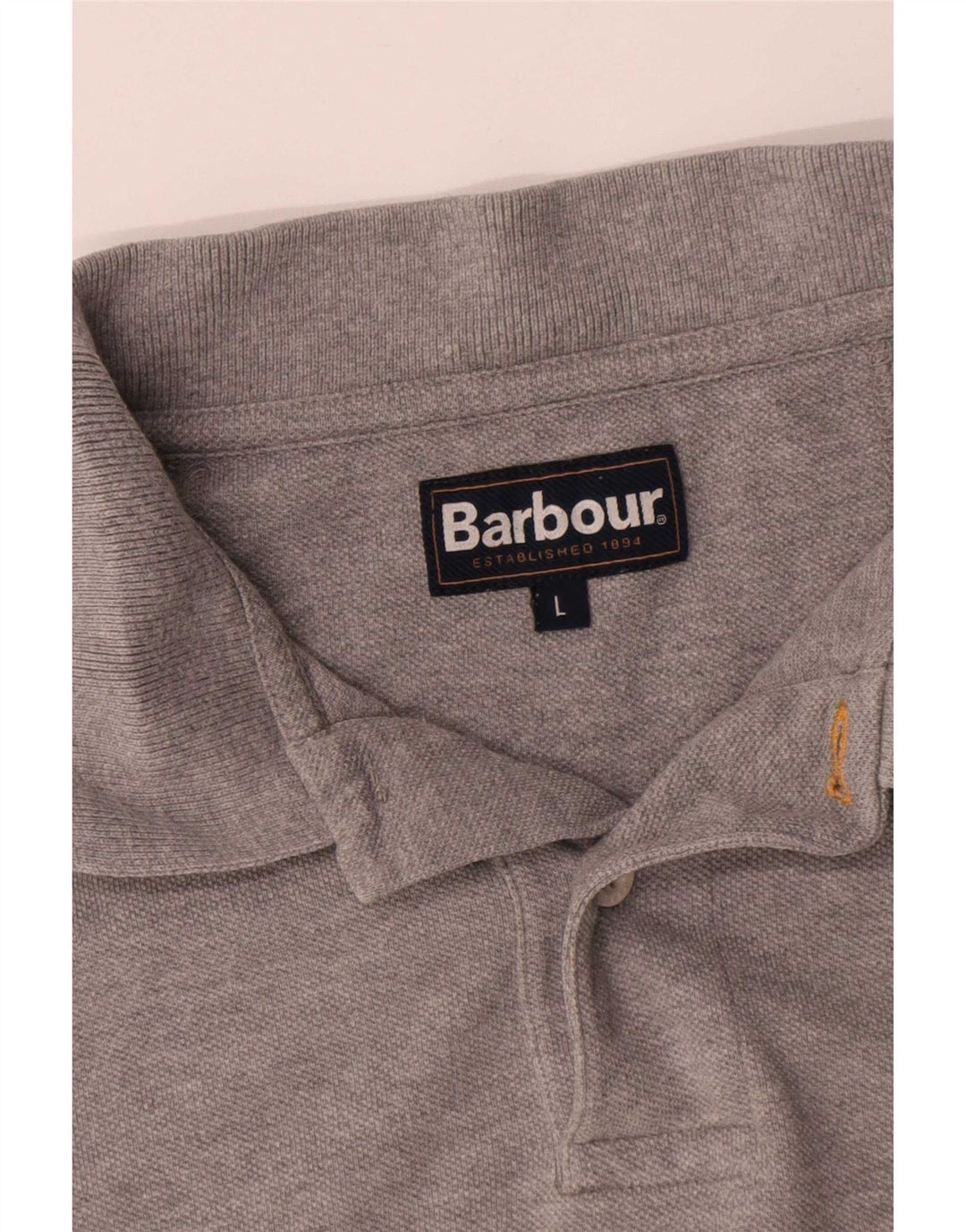 Tricou polo Barbour pentru bărbați, mare, gri, bumbac