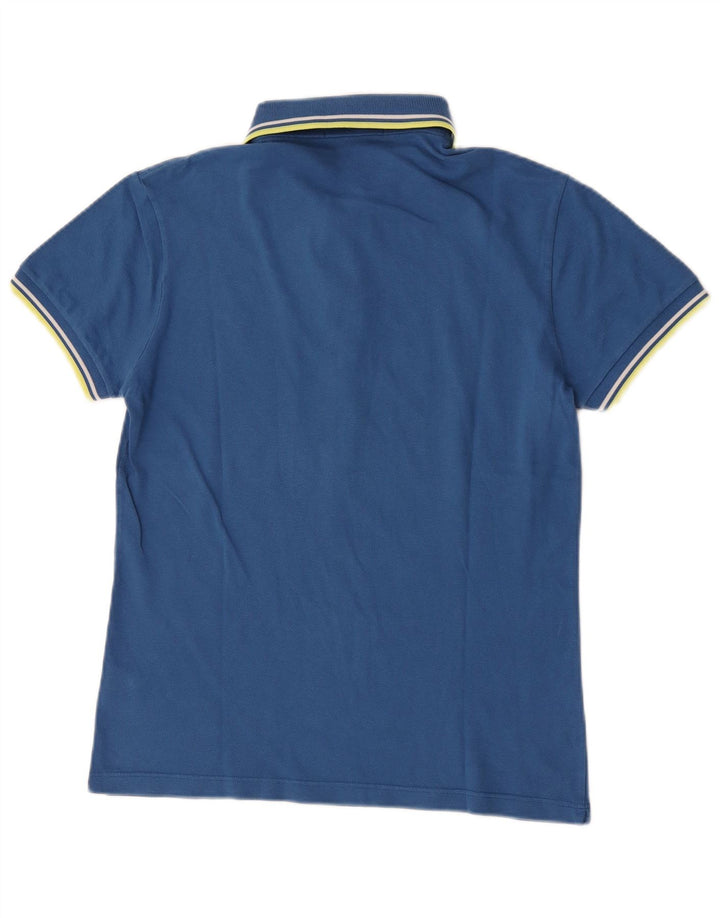 Cămașă polo pentru bărbați Fred Perry, ușor și elastic, bumbac cu dungi albastre medii